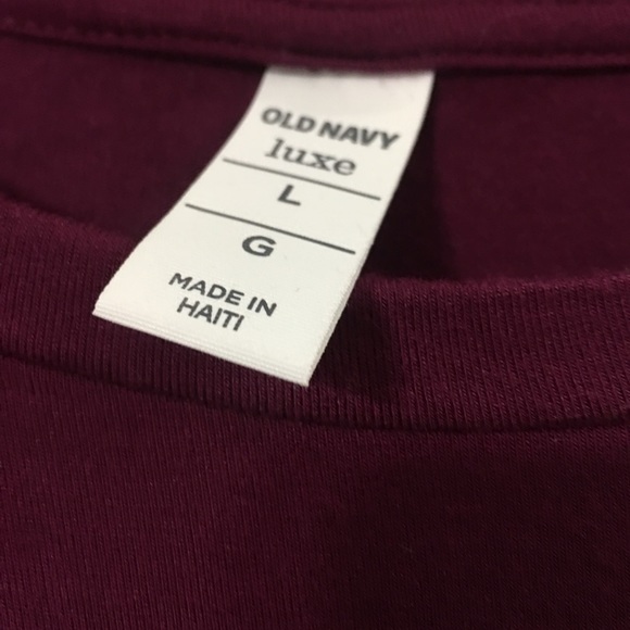 Raspberry Old Navy long sleeve tee - Picture 2 of 4